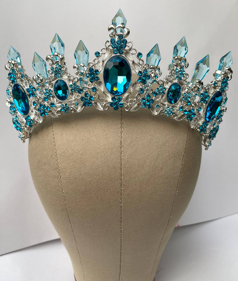 Teal Frozen Inspired Tiara/Crown