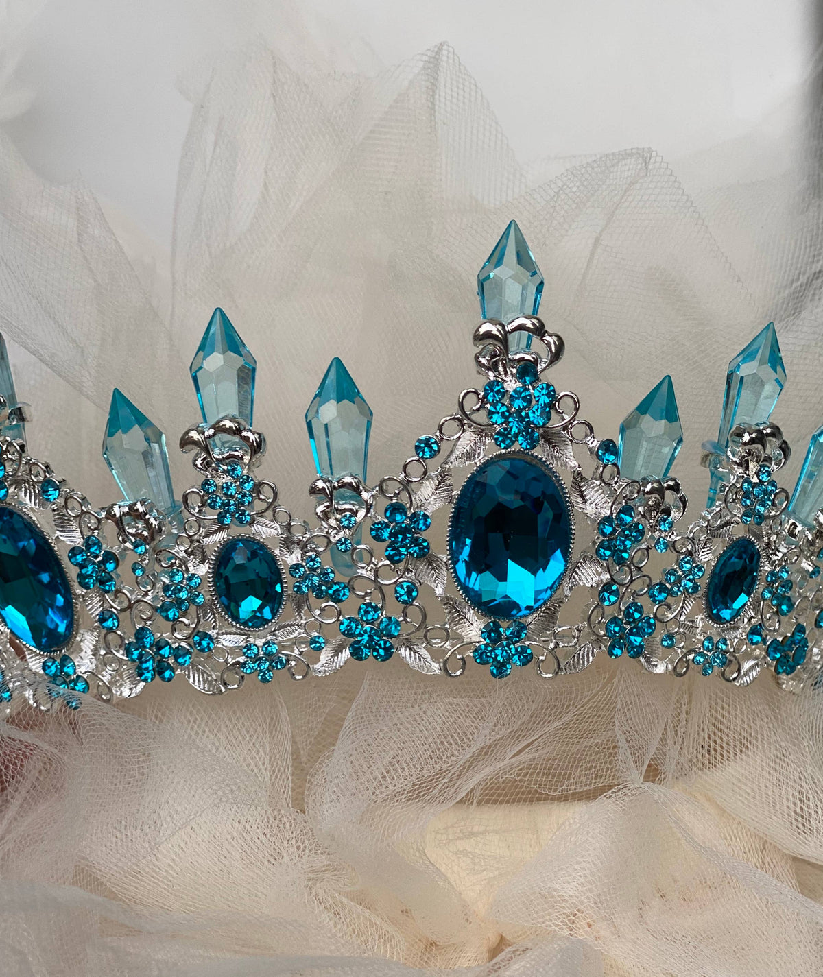 Teal Frozen Inspired Tiara/Crown