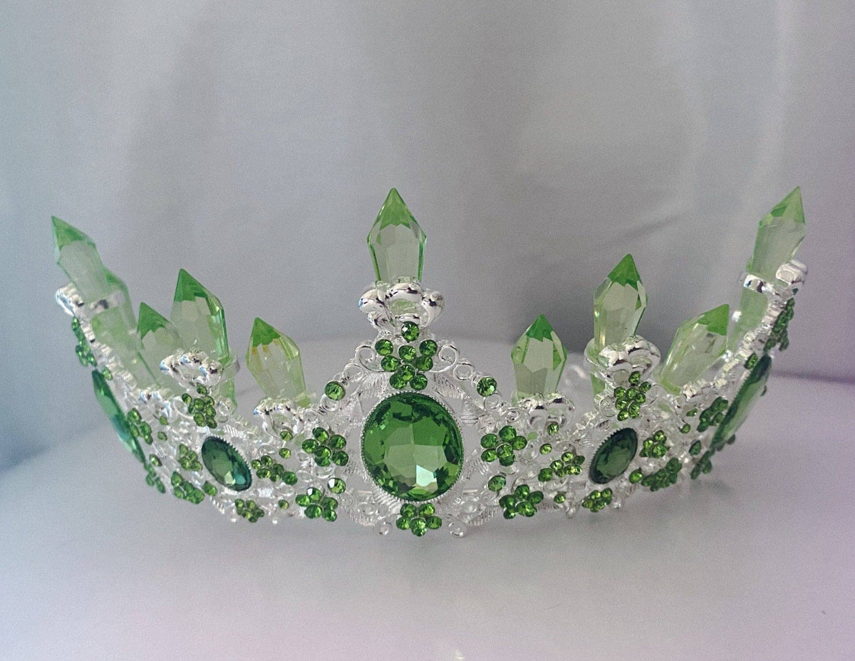 Light Green Crystal Crown, Light Green Crystal Tiara
