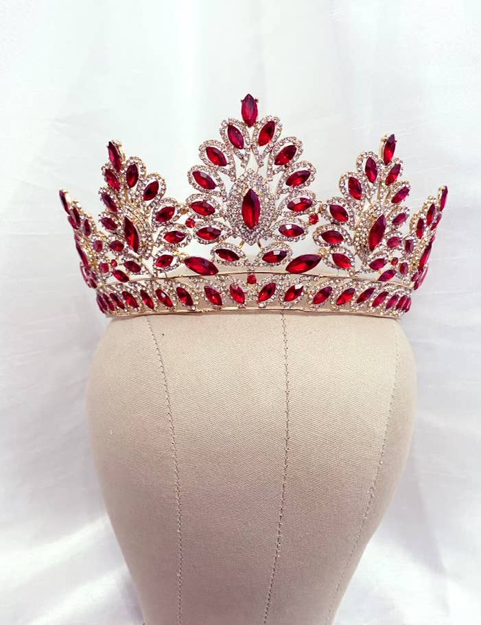 Ruby Red Crown Tiara