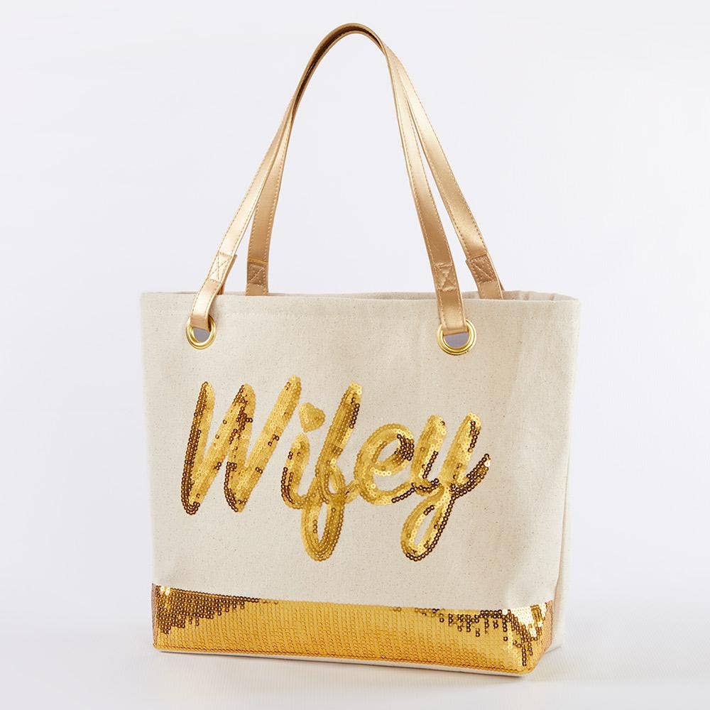 Gold Wifey Tote