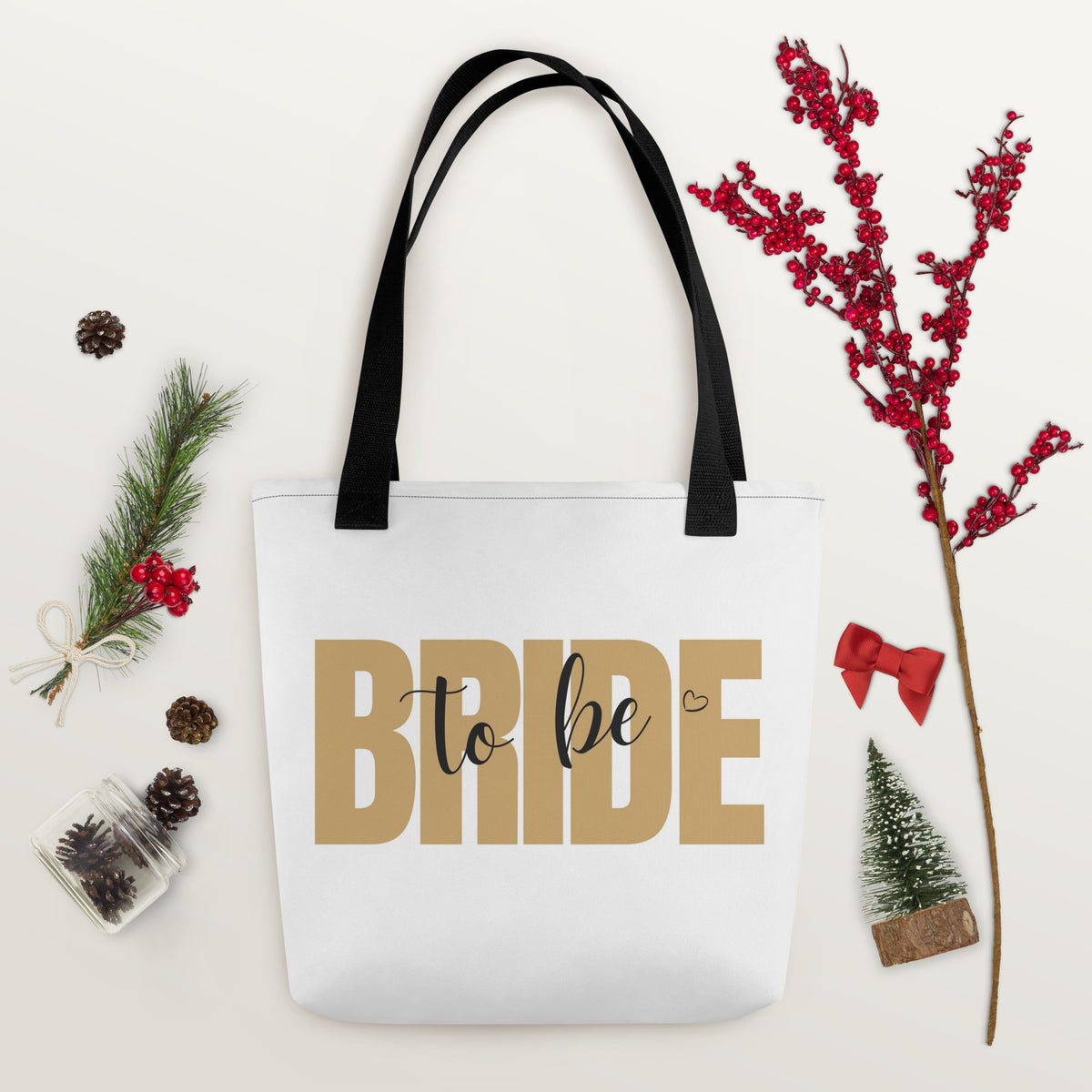 Custom bride tote bag